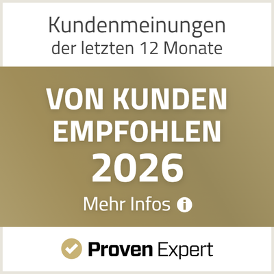 Recommended by Customers 2026 – Proven Expert